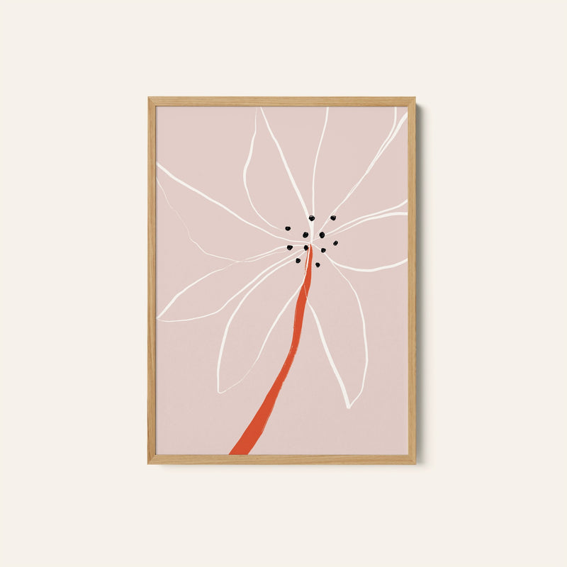 Abstract Flower No 1, Minimal Art, Minimalist Painting