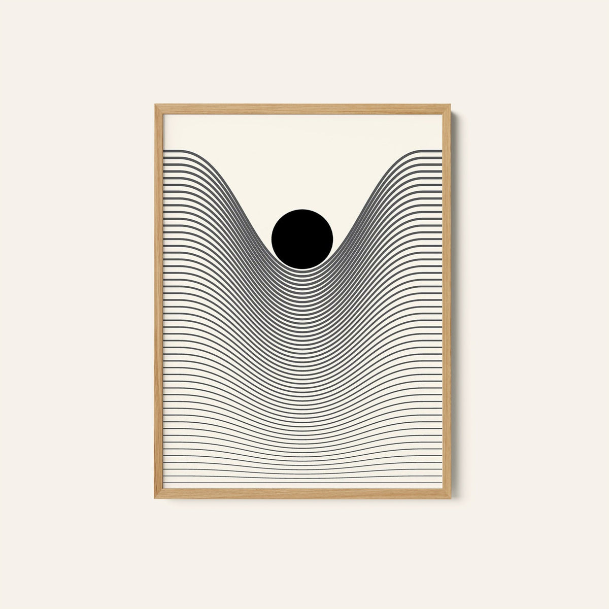 Abstract Geometric Line, Minimalist Art Painting