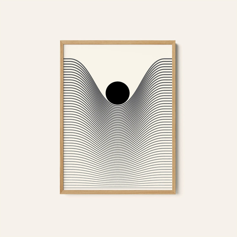 Abstract Geometric Line, Minimalist Art Painting