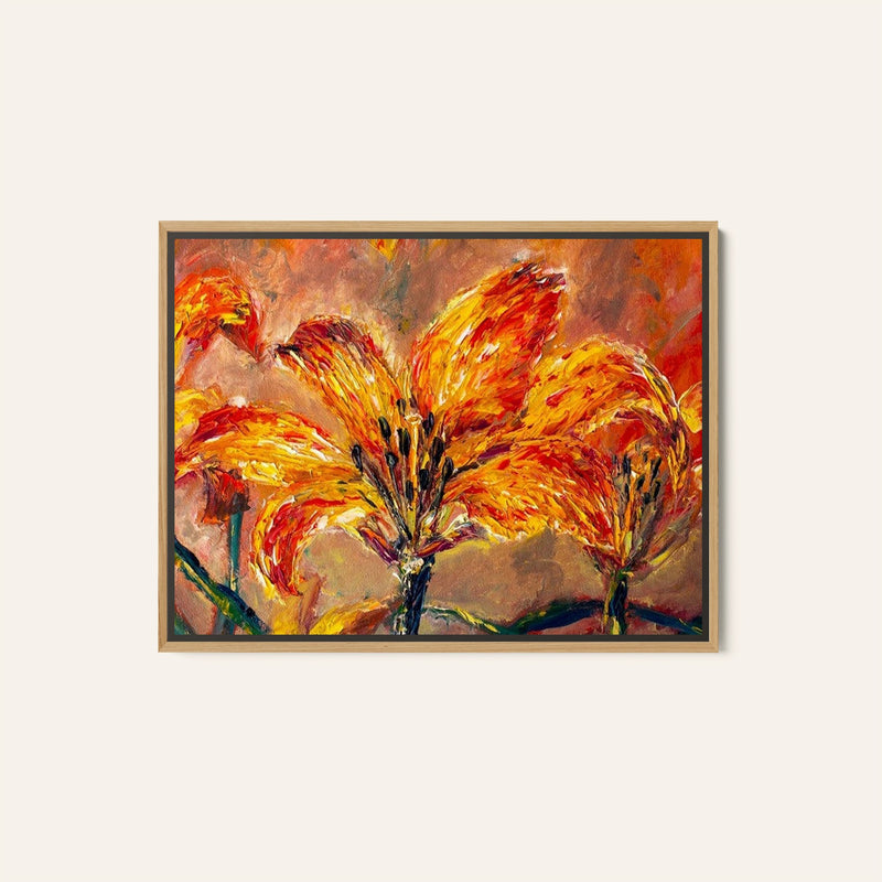 Abstract impressionism magic flowers , Big Canvas Paintings