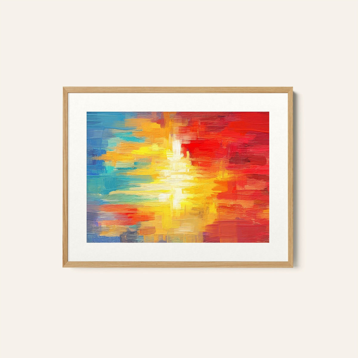 Abstract Mixed Color Painting