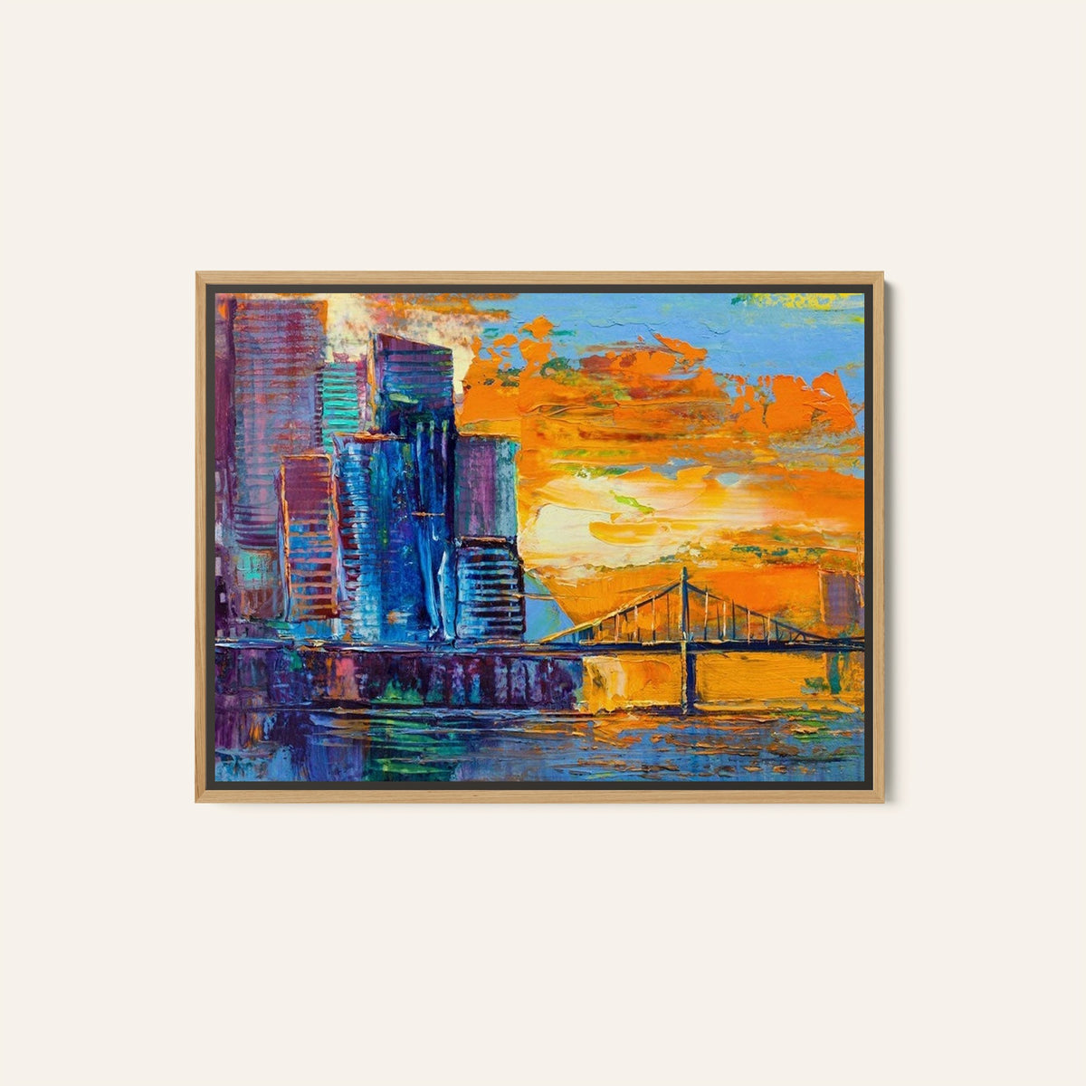 Abstract  of Golgen Gate Bridge, Big Canvas Paintings