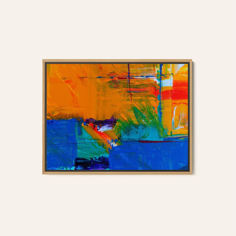 Abstract  with Vibrant Colors II Canvas Painting
