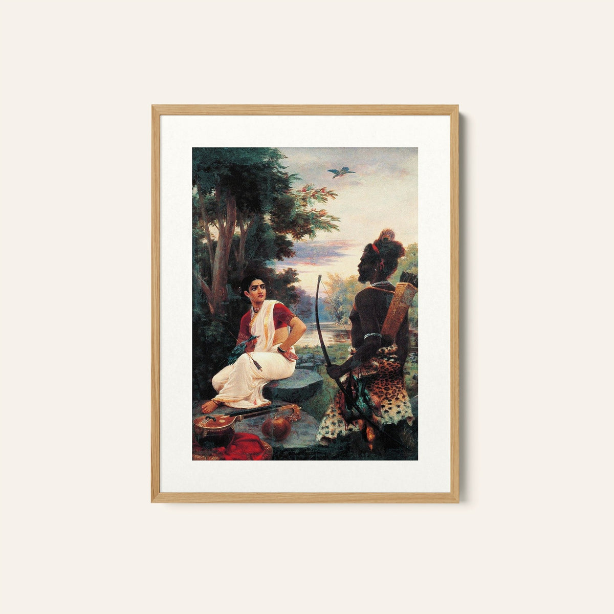 An Adaptation of the poem, Ravi Varma Painting