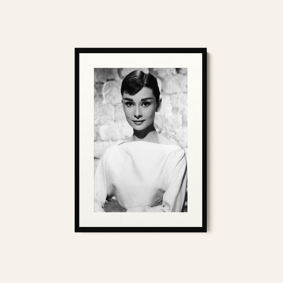 Audrey Hepburn Black and White from Vintage Movie