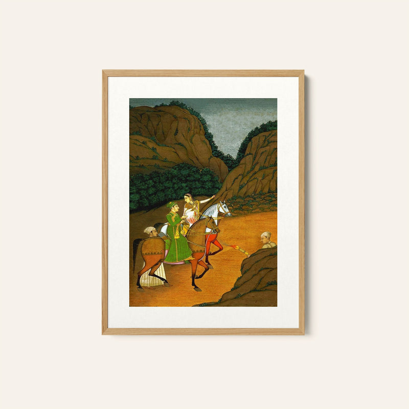 Baz Bahadur and Rupmati, Mughal Miniature Paintings