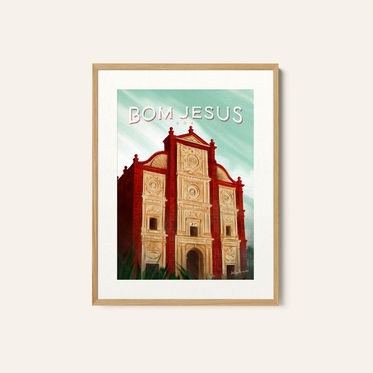 BOM JESUS, Goa Poster, Travel Poster