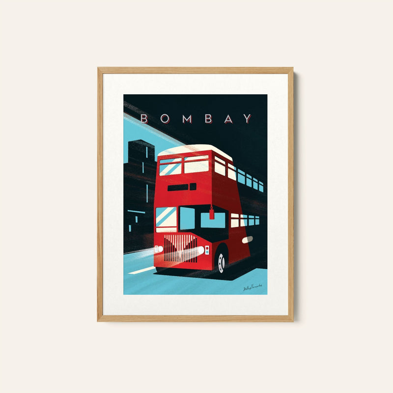 BOMBAY BUS, India Travel Posters