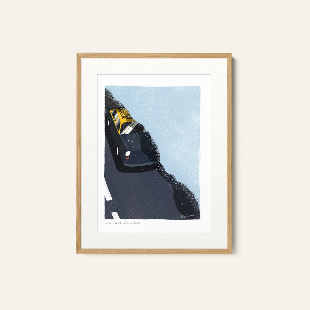 Bombay Marine drive, India Travel Posters