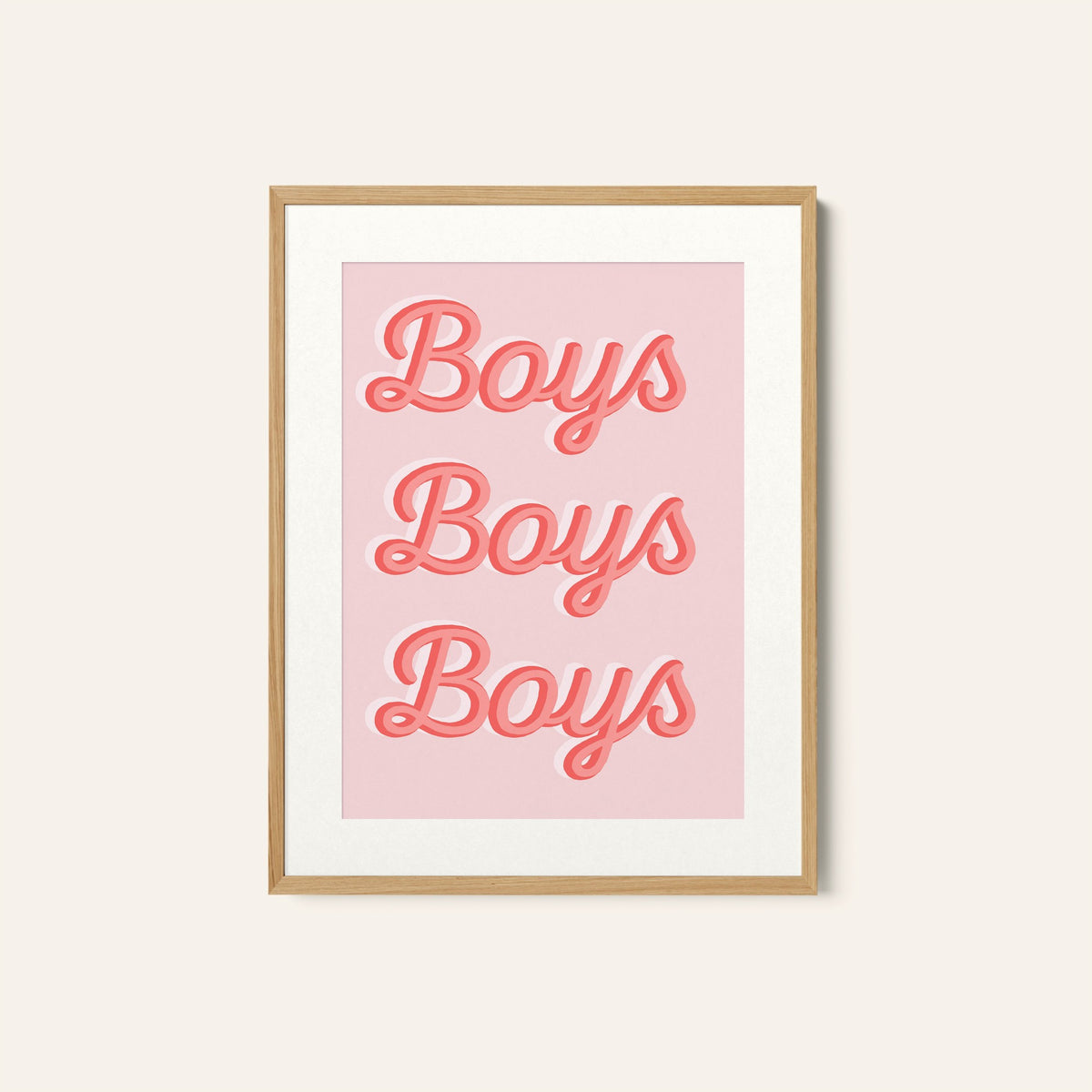 Boys Boys Boys, Inspirational poster
