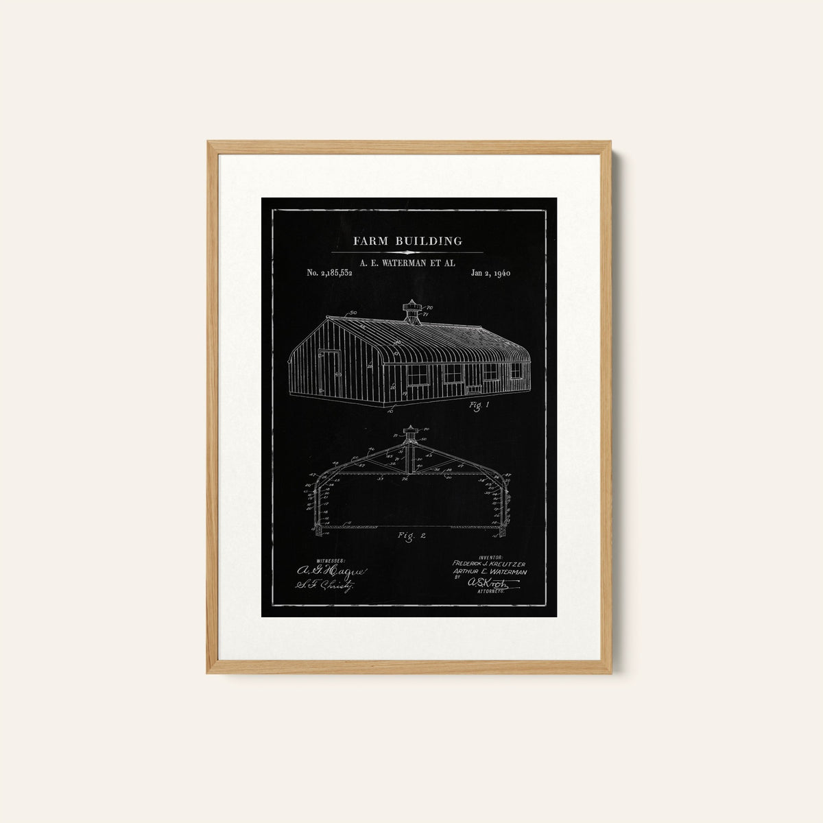Chalk Farm Building, Blueprint Patent Art