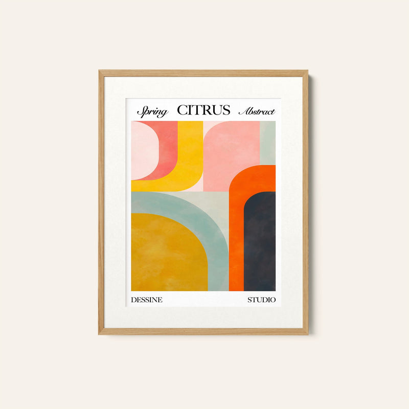 Citrus Wall Art, Abstract Painting