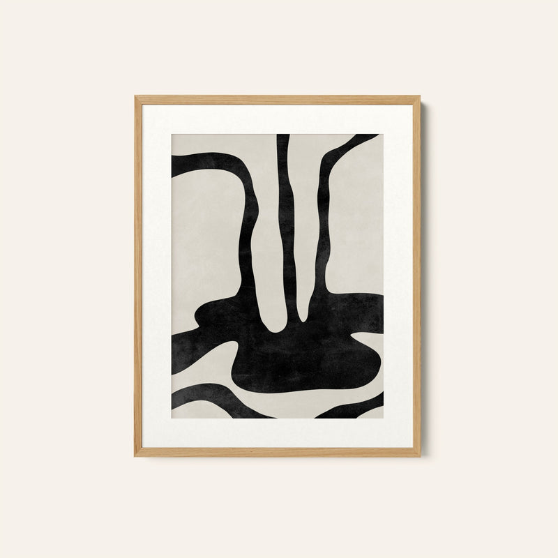 Contrastive Canvases, BW Art, Black and White Painting