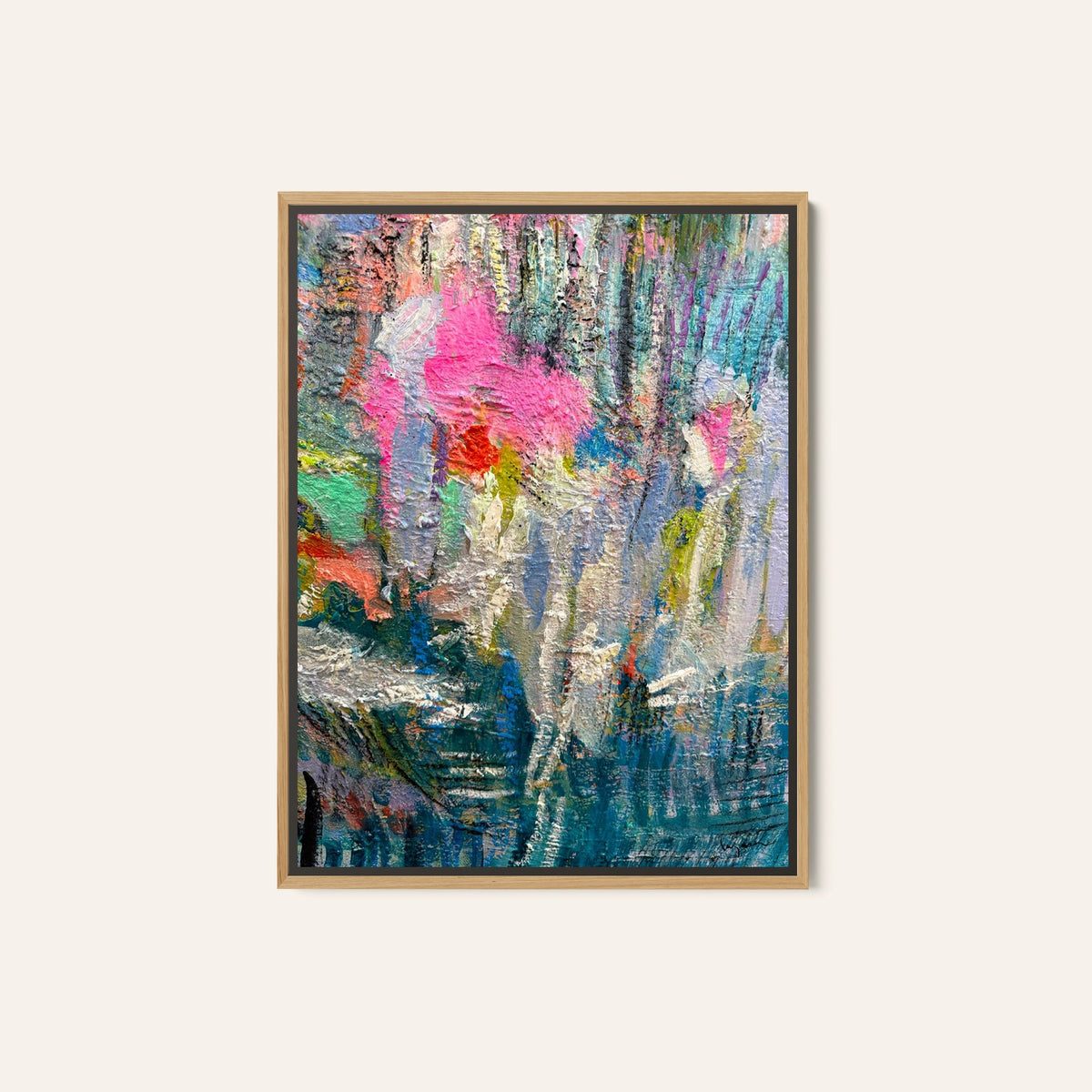 Expressionist Colorful Abstract, Abstract Painting