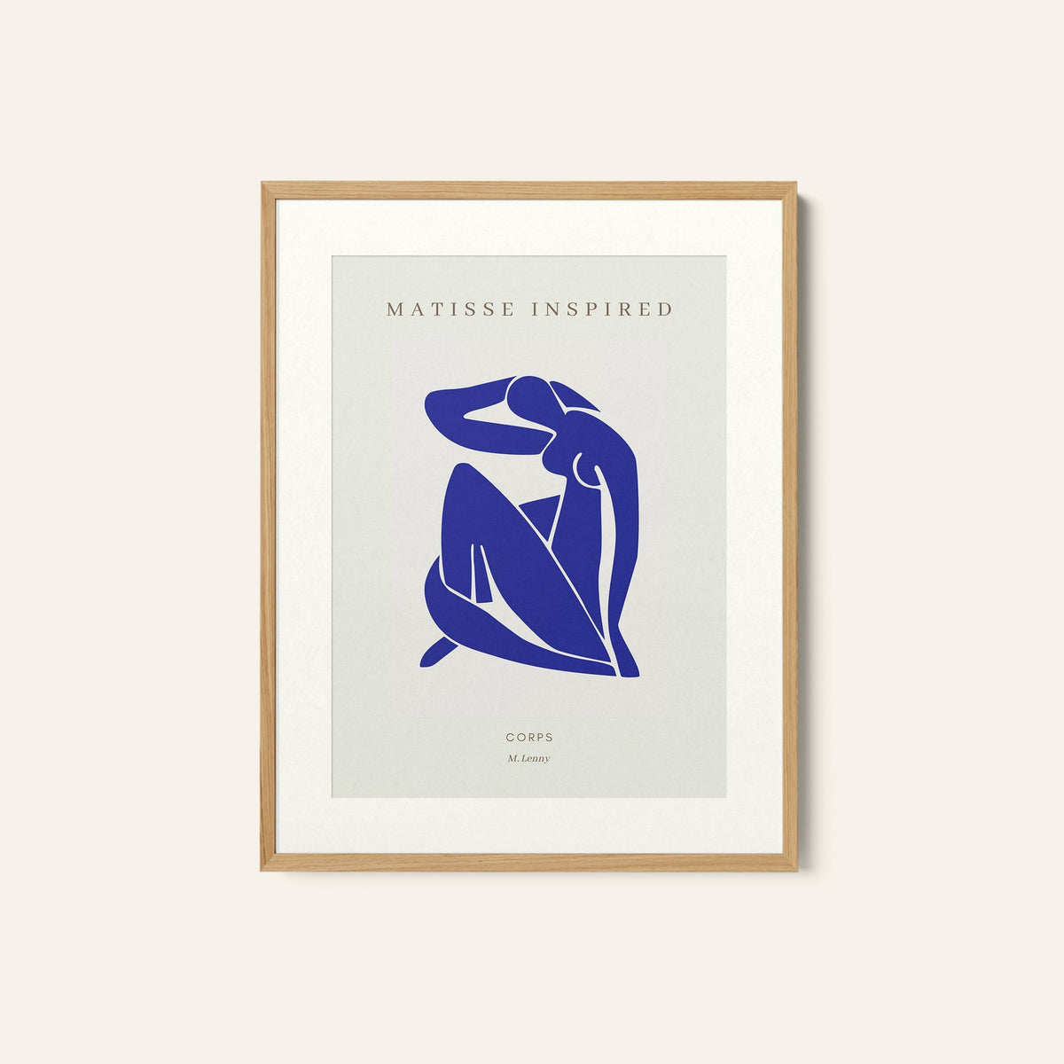 Henri Matisse Style I Corps Style, Minimalist Art Painting