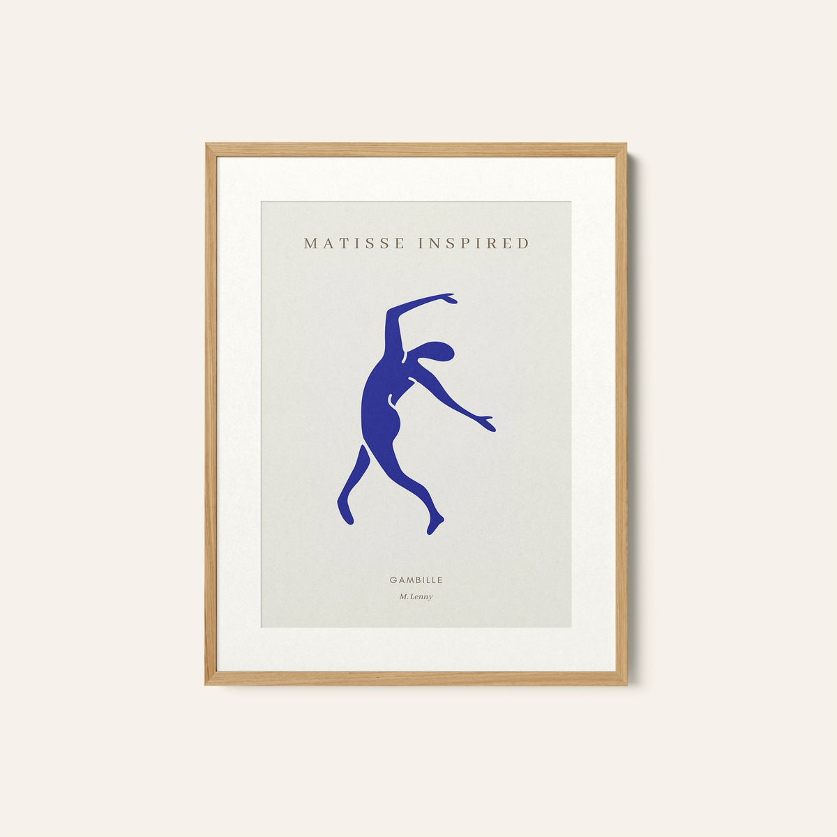 Henri Matisse Style I Gambille, Minimalist Art Painting