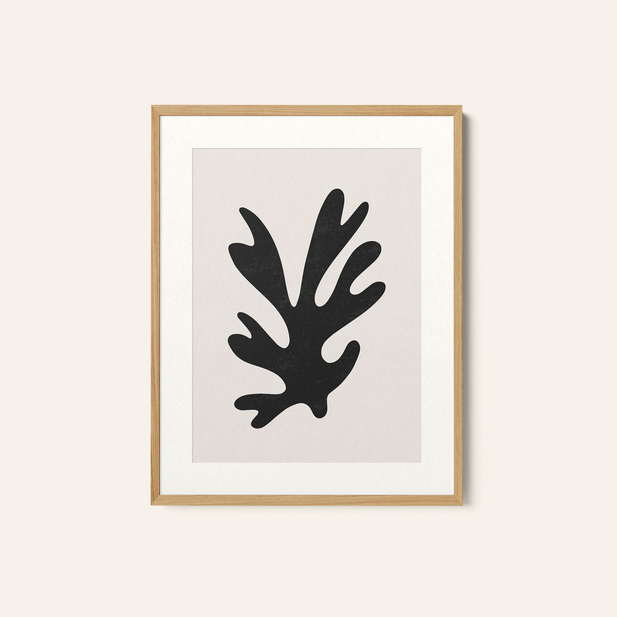 Henri Matisse Style II, Black and white Painting