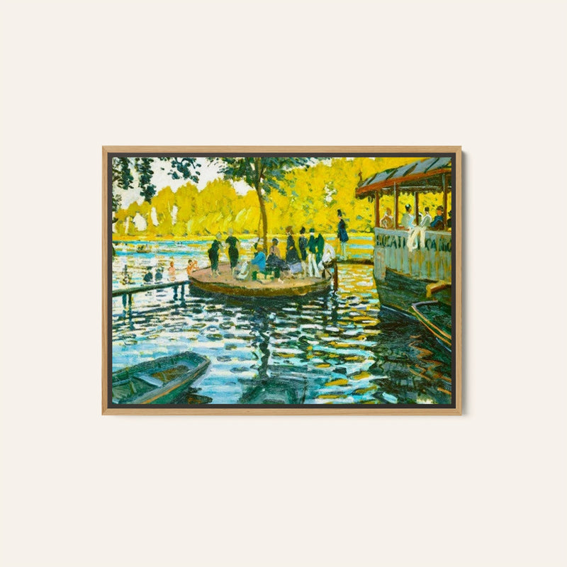 La Grenouillere by Claude Monet, Big Canvas Paintings