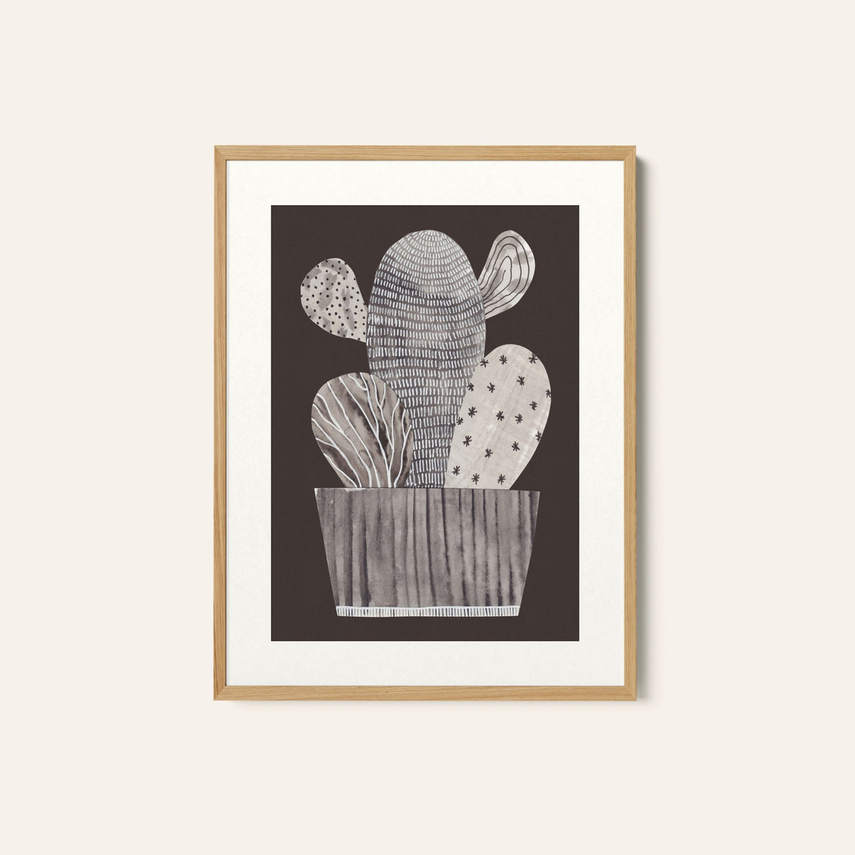 Little cactus, Minimal Art, Minimalist Painting