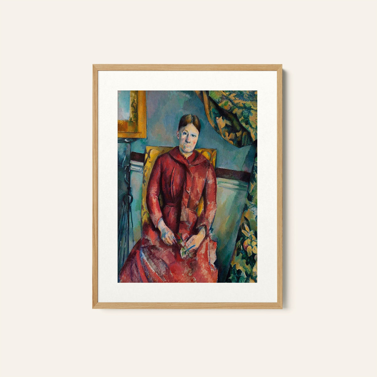 Madame Cezanne 2, Paul Cezanne Painting