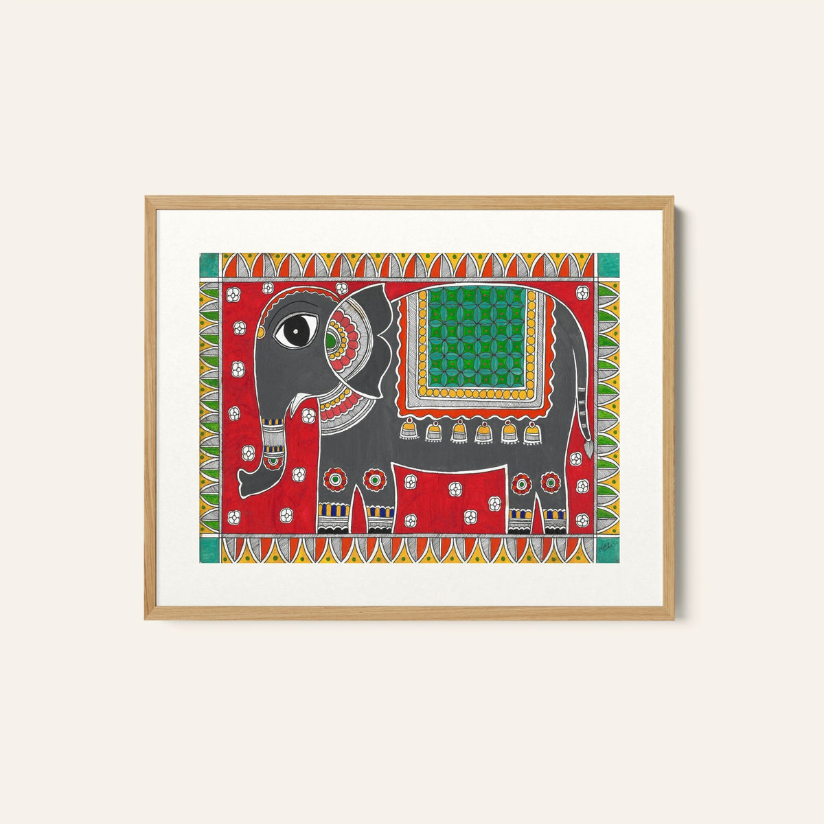Madhubani Elephant, Madhubani Art, Madhubani Painting