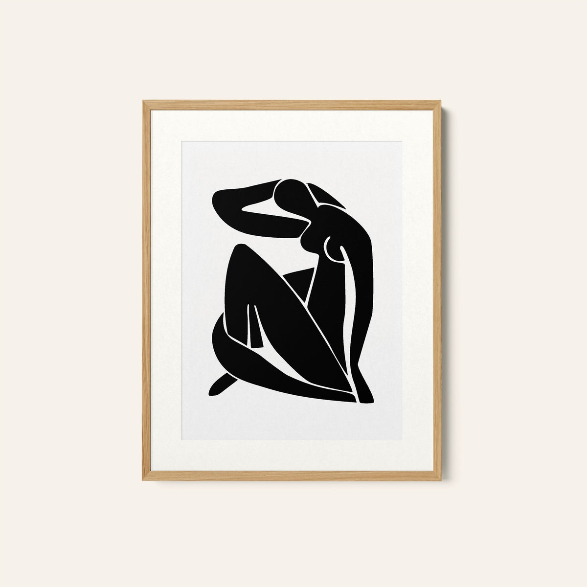Matisse BW Light, Black and white Painting