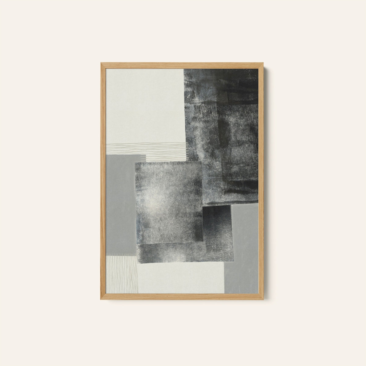 Monochrome blocks 1, Minimal Art, Minimalist Painting