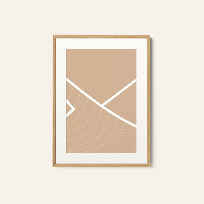 Mountains Line 01, Minimalist Art Painting