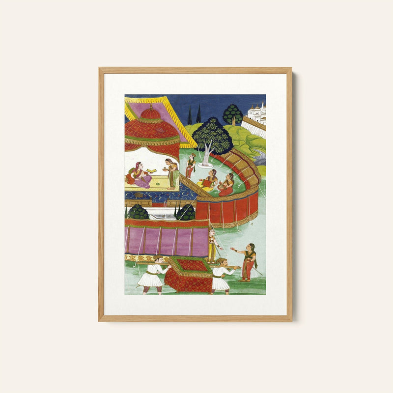 Mughal Queen Painting II, Mughal Miniature Paintings