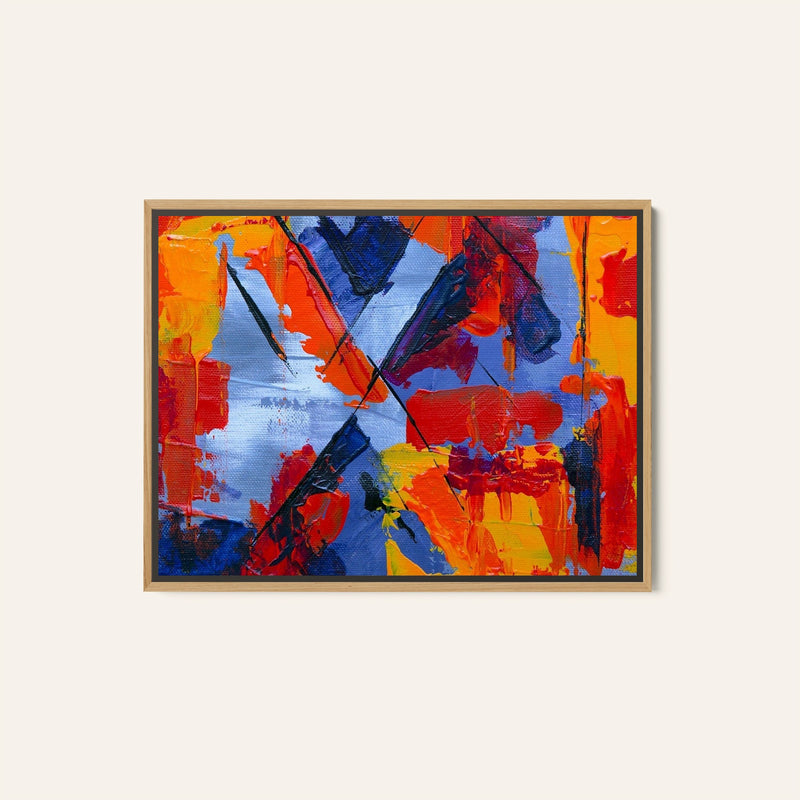 Multi-colored Abstract Art Canvas Painting