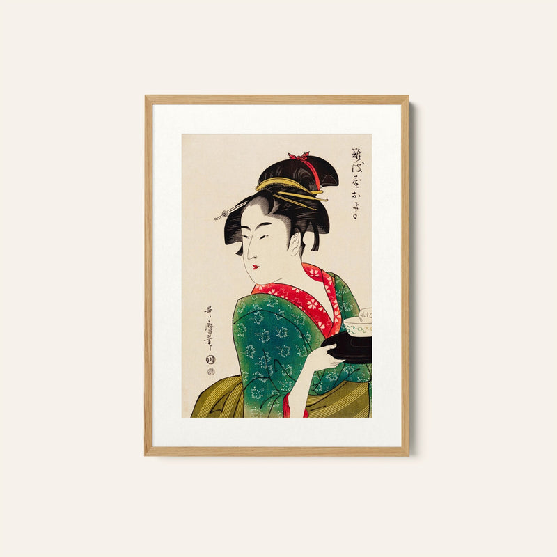 Naniwaya Okita by Utamaro Kitagawa, Japanese Art Painting