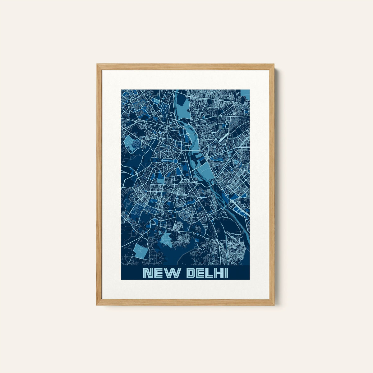 New Delhi-India City Map