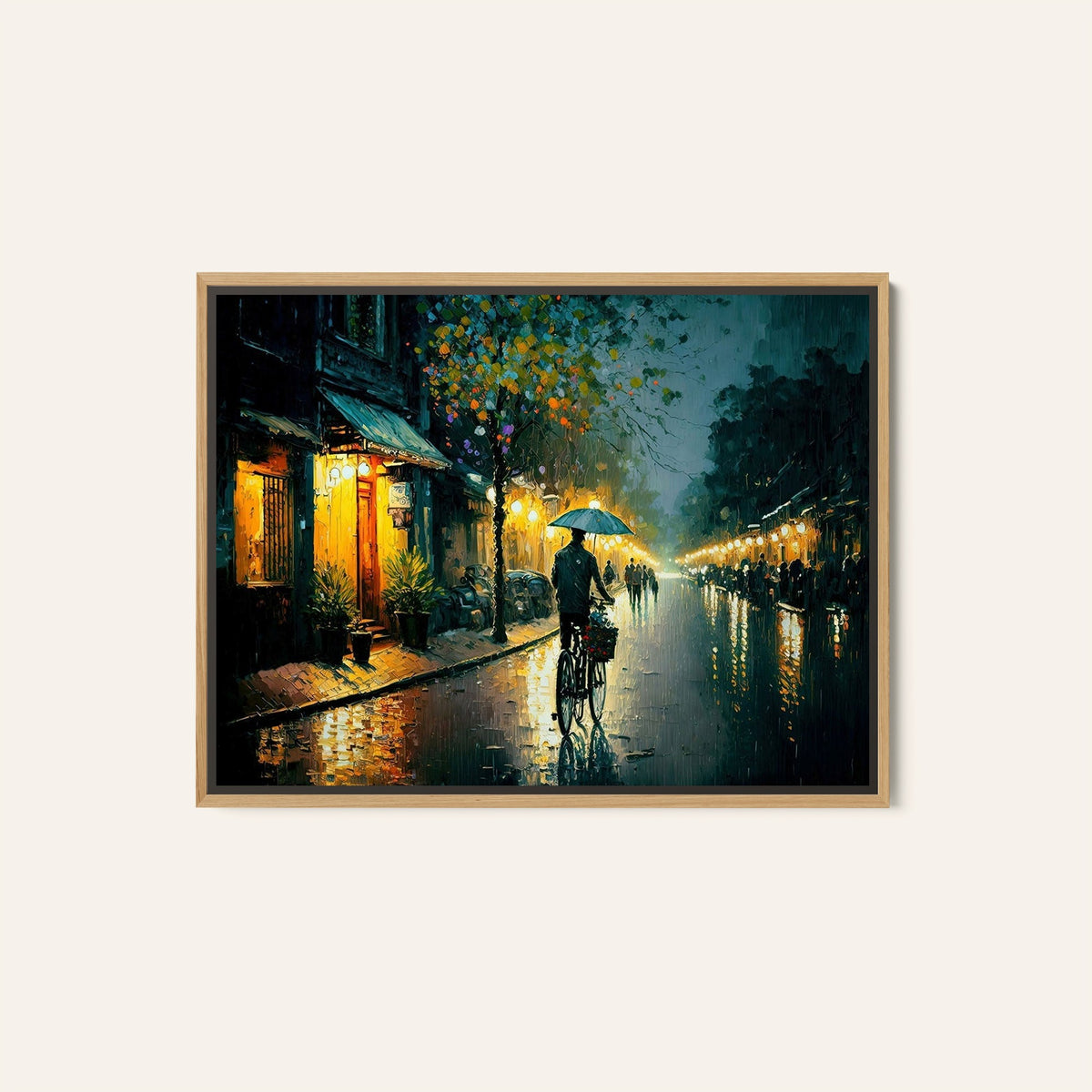 Night time Ha Noi Vietnam, Canvas Painting