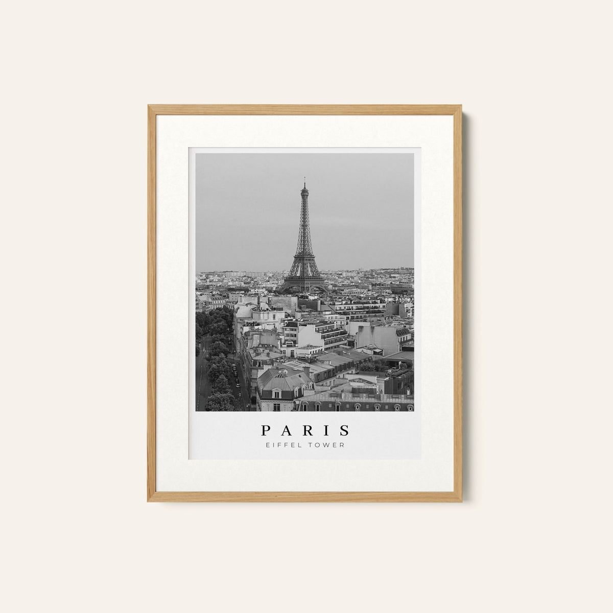 Paris Eiffel Tower II BW, Black and white Painting