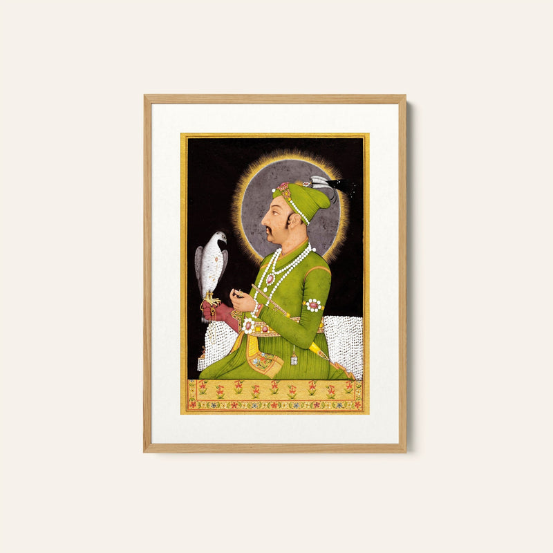 Portrait of the Mughal emperor Muhammad Shah, Mughal Miniature Paintings