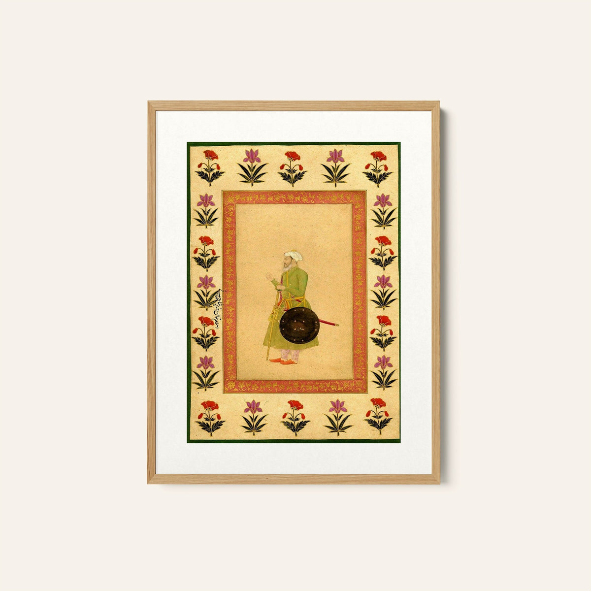 Portraits of Hindu Prince, Mughal Miniature Paintings
