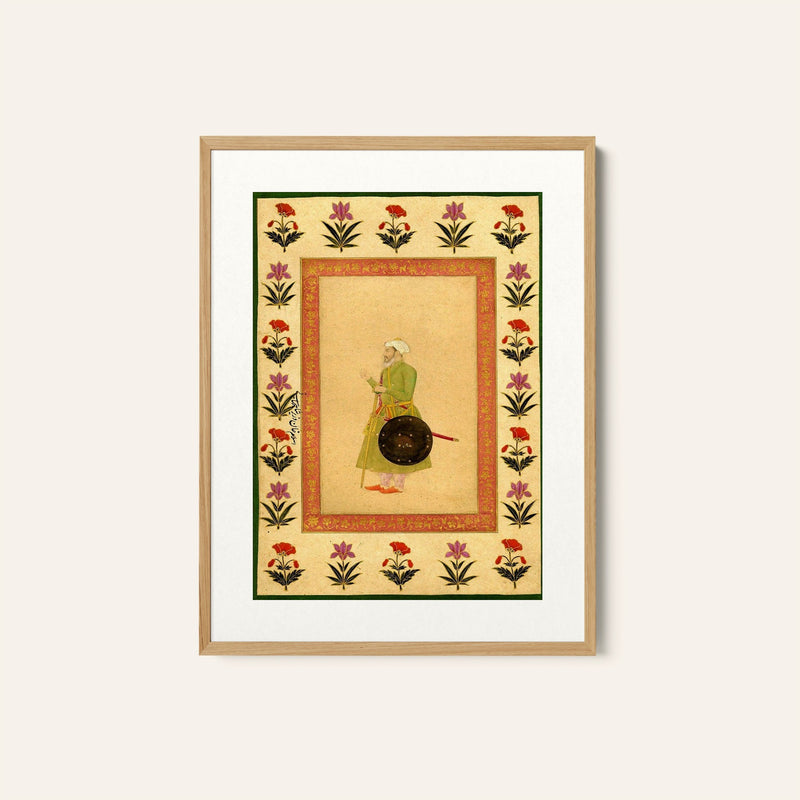 Portraits of Hindu Prince, Mughal Miniature Paintings