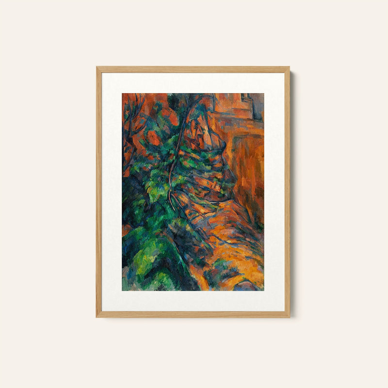 Rocks and branches, Paul Cezanne Painting