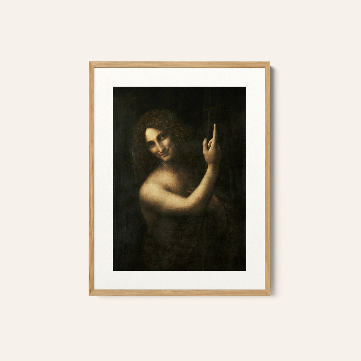 Saint John the Baptist, Leonardo da Vinci Painting