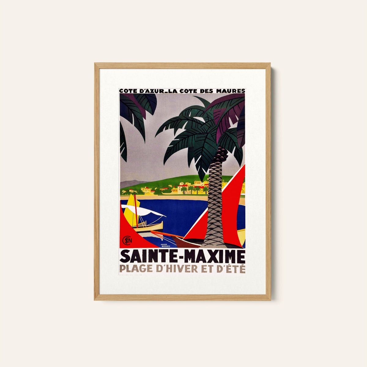 Sainte Maxime Travel Poster
