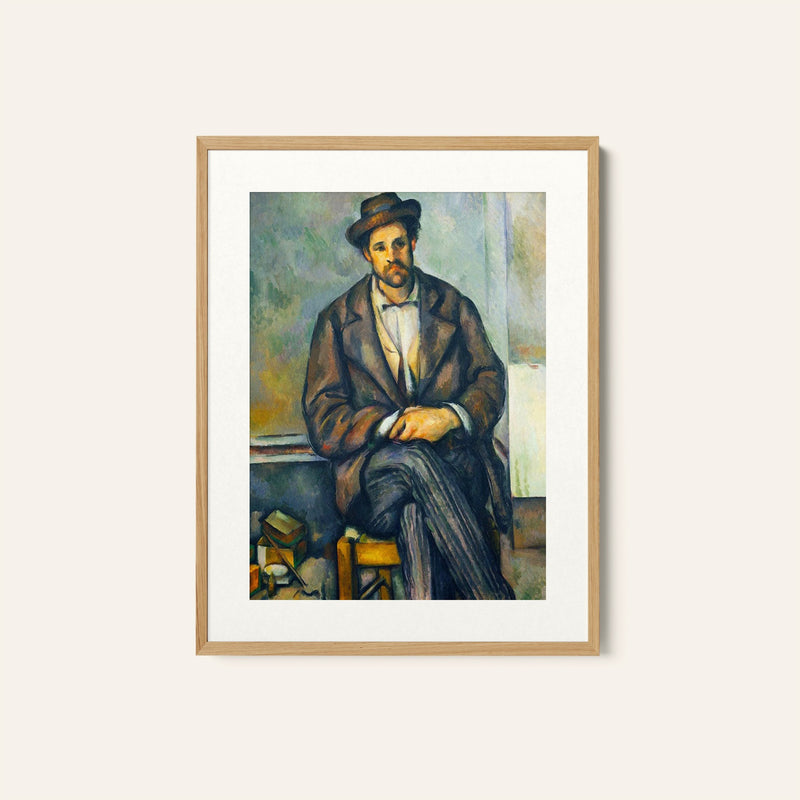 Seated Peasant, Paul Cezanne Painting
