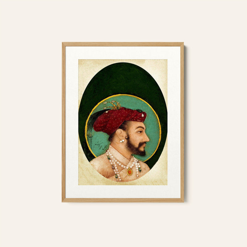 Shah Jahan Portrait Royal, Mughal Miniature Paintings