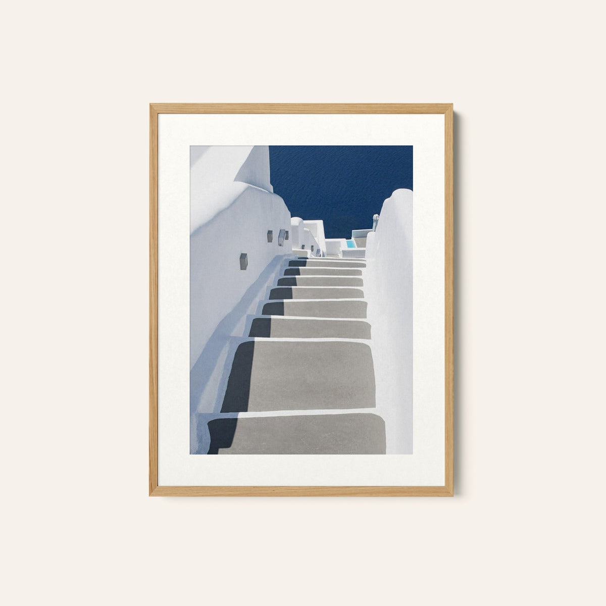 steps to pool and sea Photography, Photo Print