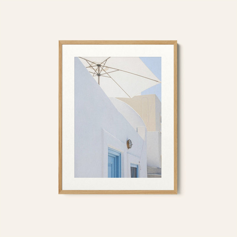 sunshade and blue doors Photography, Photo Print