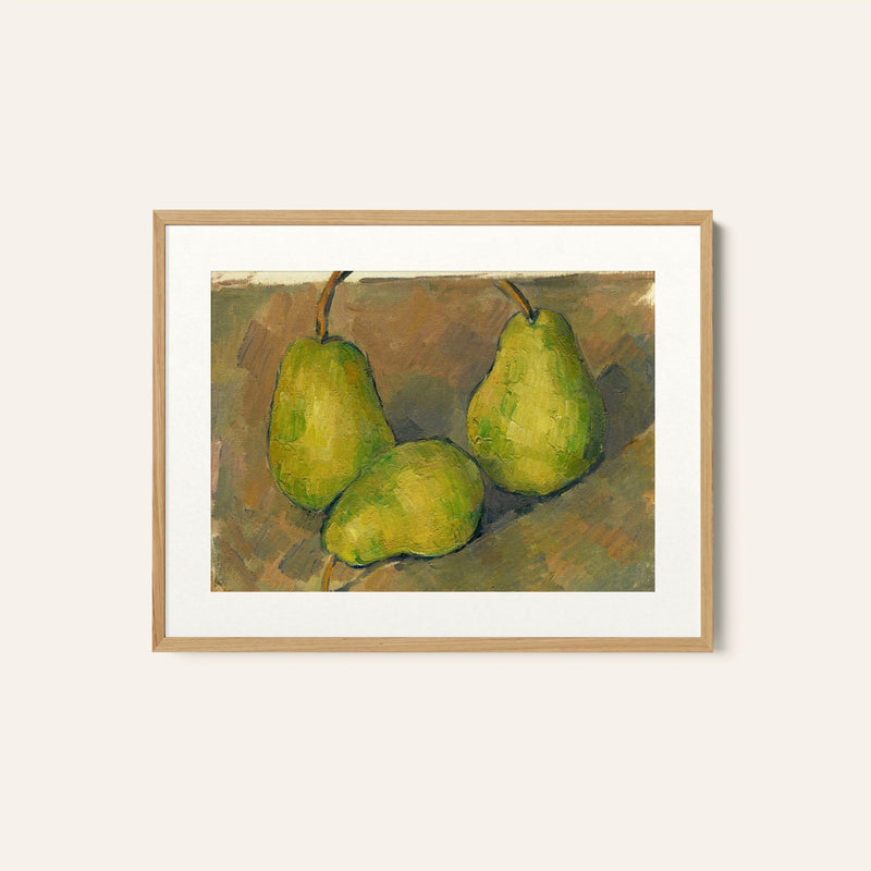 Three Pears, Paul Cezanne Painting