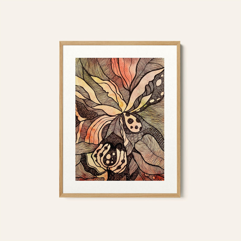 Tropical Fire, Wall Art, Modern Art, Abstract Art