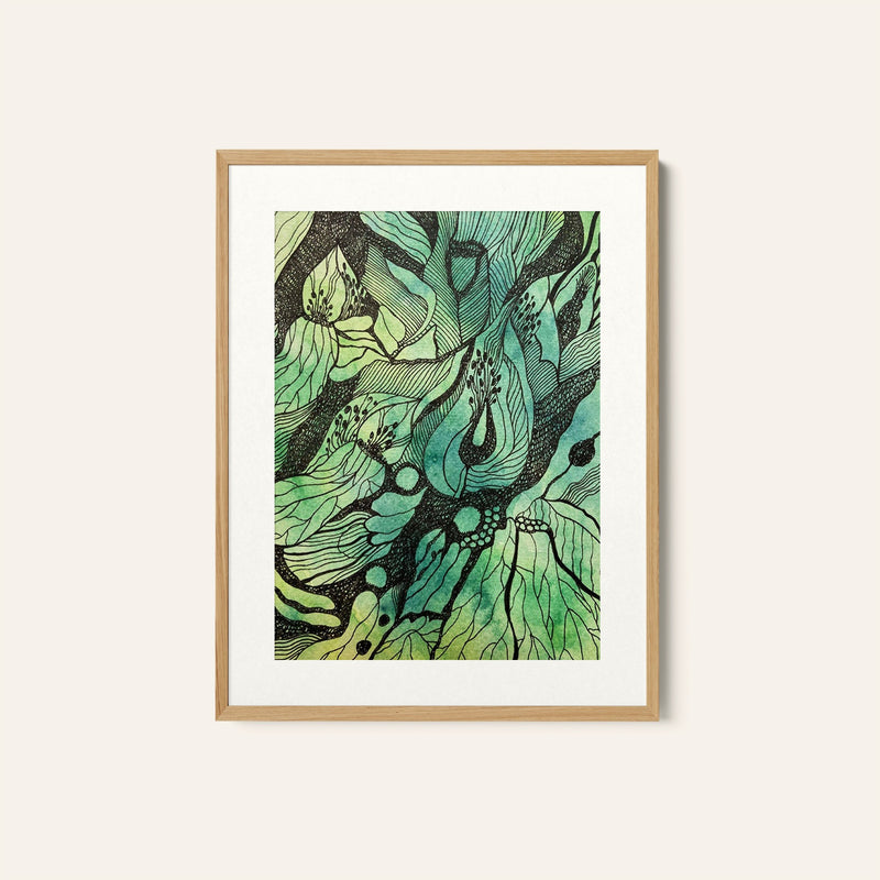 Tropical Lush, Wall Art, Modern Art, Abstract Art