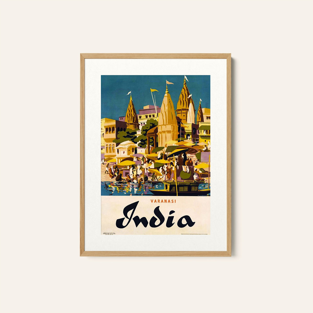 Varanasi India Travel Poster