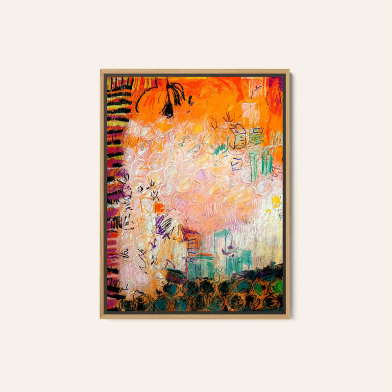 Vibrant Whirl, Abstract Painting