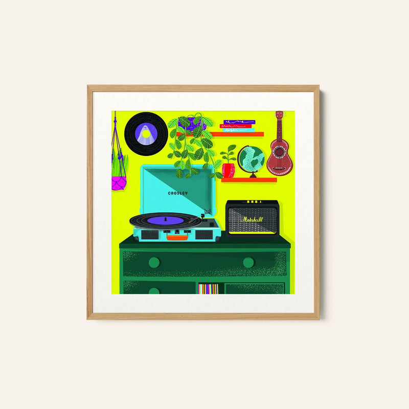 Vintage Musical Daze, Wall Art Prints